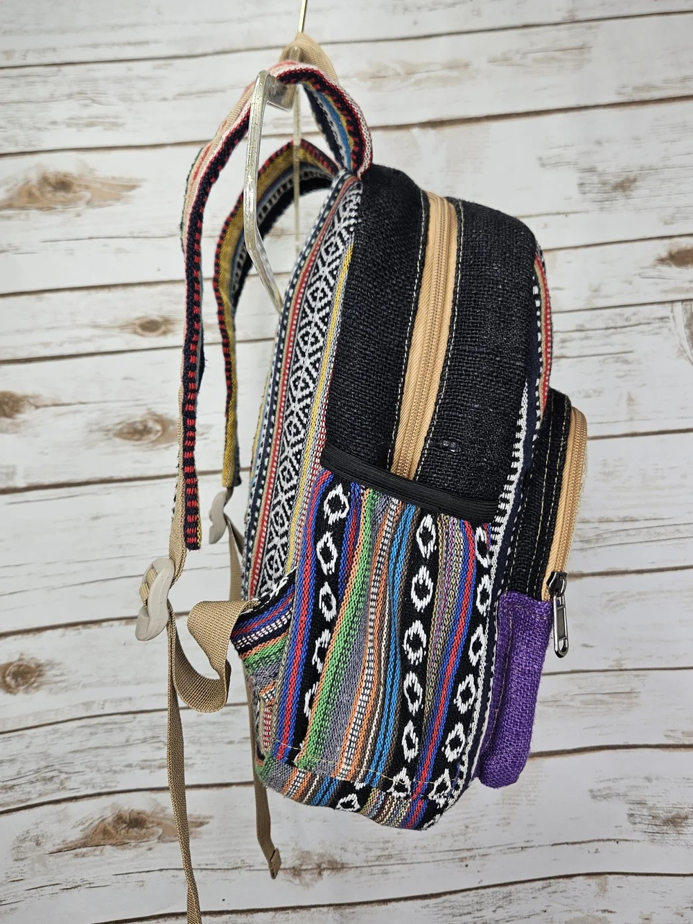 Himalaya Handmade Mushroom Multicolor Mini Backpack